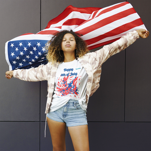 4th of JULY-Color Splash-T-Shirt